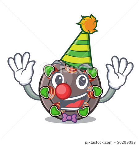 Clown escargot in the a cartoon shape 50299082