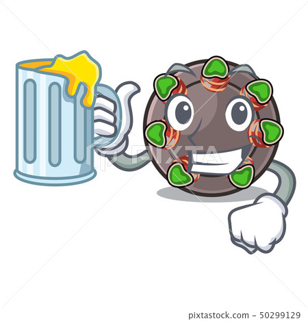 With juice fried escargot in a cartoon hot pan 50299129