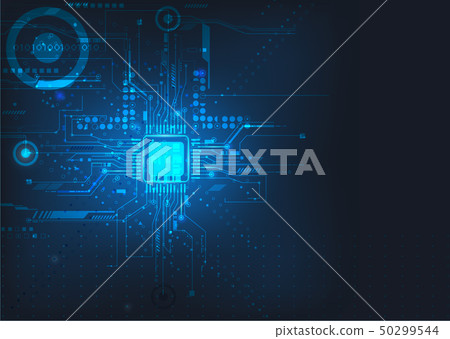 Circuit board futuristic server code processing. - Stock Illustration ...