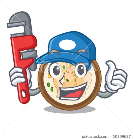 Plumber samgyetang in a the cartoon plate Plumber samgyetang in a the cartoon plate 50299627
