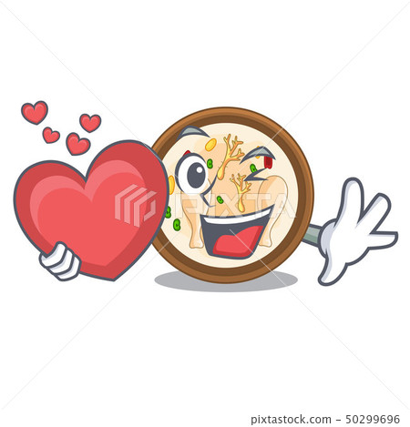 With heart samgyetang in the a character shape With heart samgyetang in the a character shape 50299696