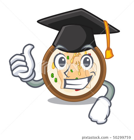 Graduation samgyetang isolated with in the mascot 50299759