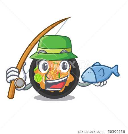 Fishing pat thai in the cartoon shape 50300256