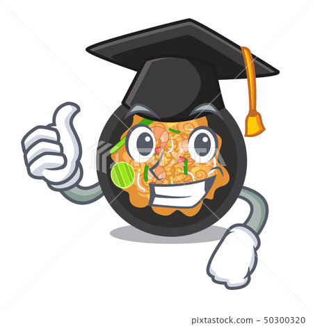 Graduation pat thai served in character bowl Graduation pat thai served in character bowl 50300320