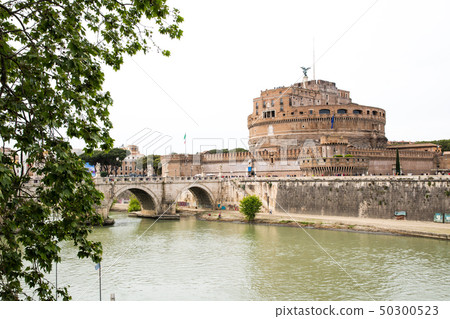 Ancient ruins of Rome (Italy) Castel Sant'Angelo along the Tiber Ancient ruins of Rome (Italy) Castel Sant'Angelo along the Tiber 50300523