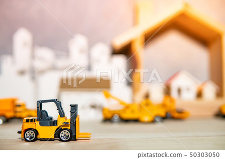 Miniature forklift model. Construction industry Miniature forklift model. Construction industry 50303050