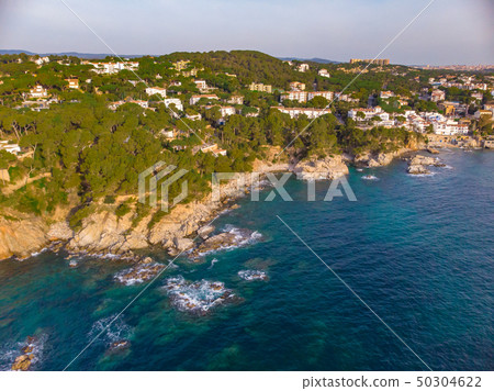 Drone picture over the Costa Brava coastal Drone picture over the Costa Brava coastal 50304622
