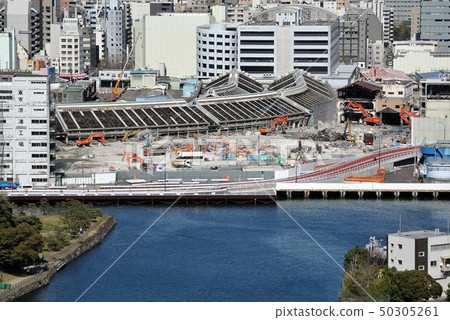 拆除前進的築地市場 50305261