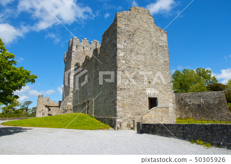 Ross Castle with blue sky, County Kerry, Ireland Ross Castle with blue sky, County Kerry, Ireland 50305926