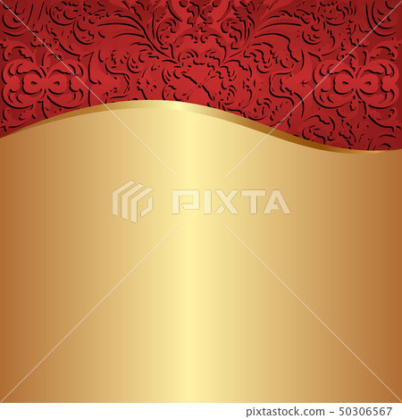 gold  red background 50306567