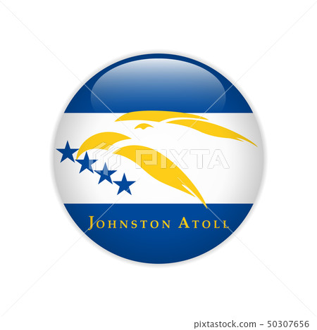 Flag Johnston Atoll button Flag Johnston Atoll button 50307656