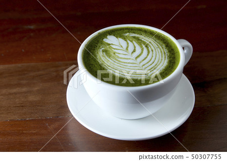 Matcha green tea latte hot drink Matcha green tea latte hot drink 50307755