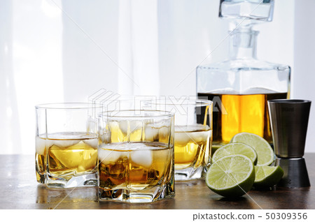 whiskey with ice whiskey with ice 50309356