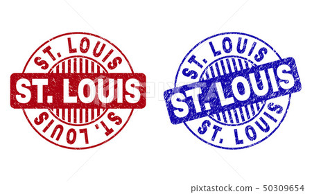 Grunge ST. LOUIS Textured Round Watermarks Grunge ST. LOUIS Textured Round Watermarks 50309654