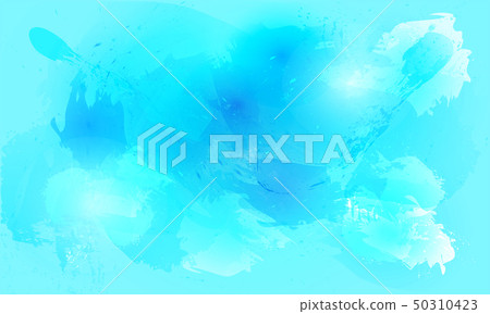 Watercolor splash background in blue tints. Watercolor splash background in blue tints. 50310423