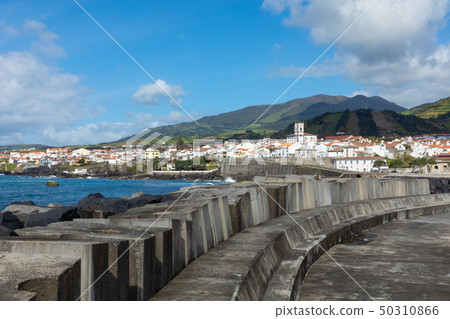 City of Vila Franca do Campo, located on Sao 50310866