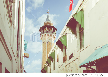 Minaret in Tunis medina 50311275