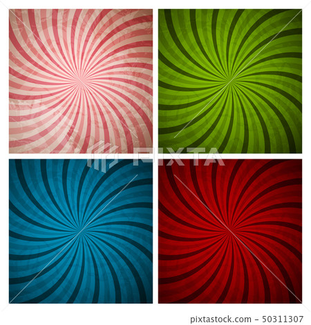 Abstract Hypnotic Background Collection Set. Vector Illustration 50311307