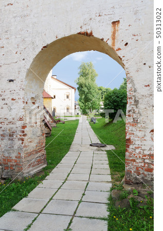 Footpath in ancient russian monastery Footpath in ancient russian monastery 50313022