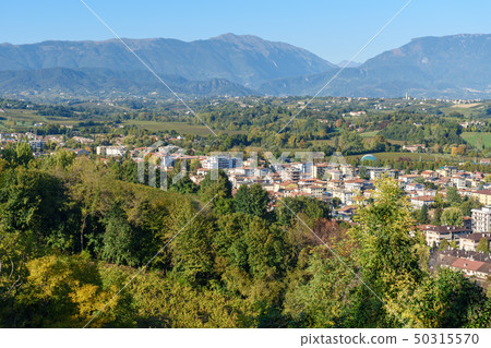 View to Conegliano town from castle. Italy 50315570
