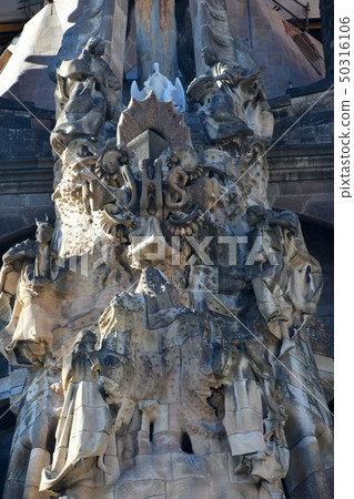 Barcelona, Sagrada Familia, facade of birth Barcelona, Sagrada Familia, facade of birth 50316106