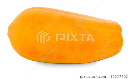 Papaya fruit isolated on a white background Papaya fruit isolated on a white background 50317402
