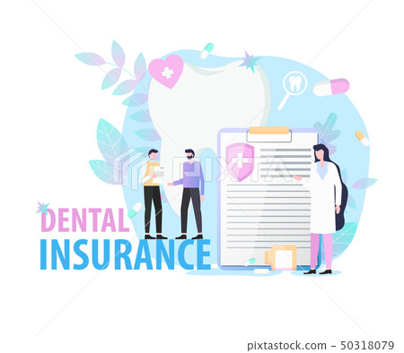 Dental Insurance Document Woman Dentist Patient Dental Insurance Document Woman Dentist Patient 50318079