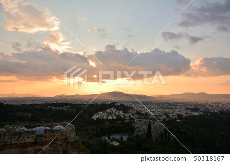 Acropolis Ruins (sunset) Athens Greece Acropolis Ruins (sunset) Athens Greece 50318167