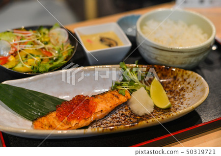 Grilled fish in Japanese meal Grilled fish in Japanese meal 50319721