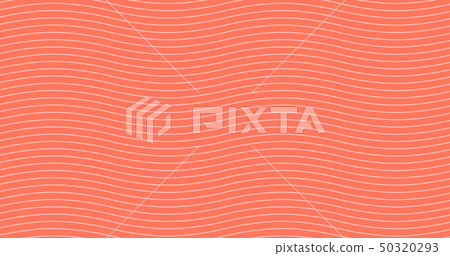 Vector Abstract wave pattern on living coral Vector Abstract wave pattern on living coral 50320293