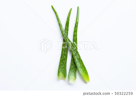 Aloe vera on white background Aloe vera on white background 50322259