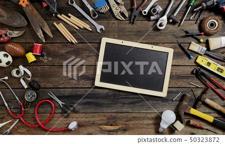 Top view tools labor day Workers Top view tools labor day Workers 50323872