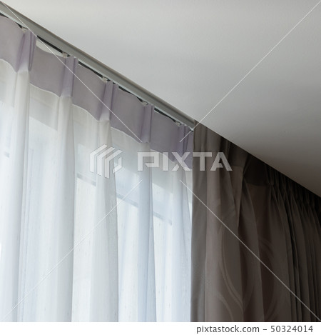 white curtain interior decoration on window 50324014