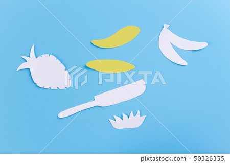 Stack of pancakes on a cast-iron frying pan 50326355