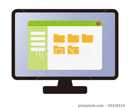 Pc Window Window Popup Pc Screen Popup Menu Pc Stock Illustration