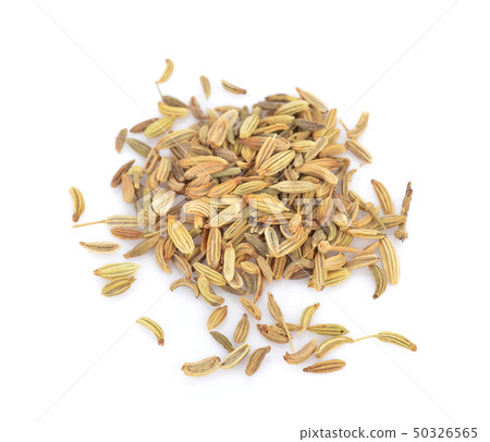 Top view of caraway, meridian fennel, Persian 50326565