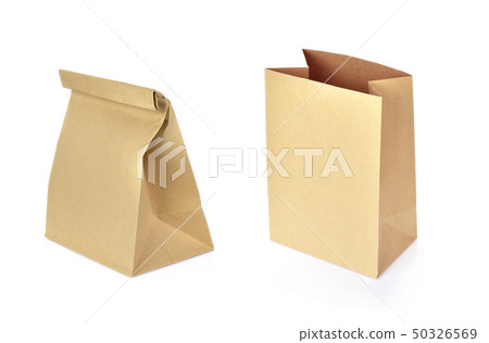 paper bag isolated on white background 50326569