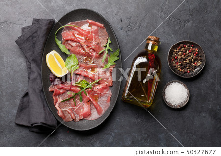 Marbled beef carpaccio Marbled beef carpaccio 50327677