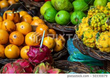Fruits on a market in Funchal on the island 50330879