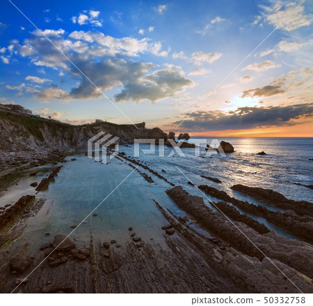 Sunset Arnia Beach coastline landscape 50332758