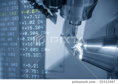 The abstract scene of 5-axis machining center The abstract scene of 5-axis machining center 50332947