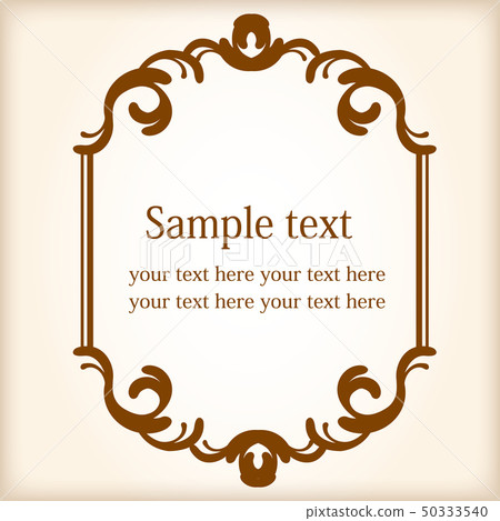 Gorgeous and antique frame design that is easy... - Stock Illustration ...