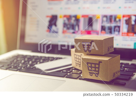 Shopping online concept - Shopping service on The 50334219