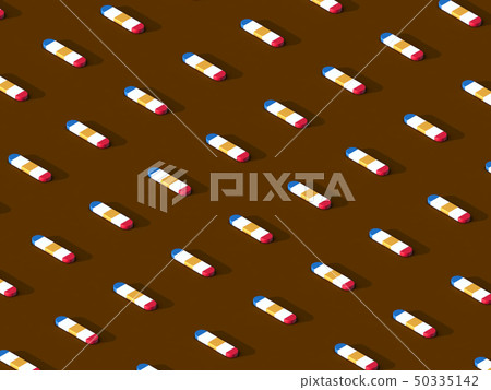 Symmetrically distributed, multicolored capsules Symmetrically distributed, multicolored capsules 50335142