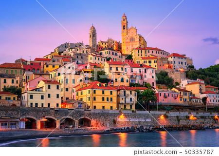 Cervo on mediterranean coast of Liguria, Italy 50335787