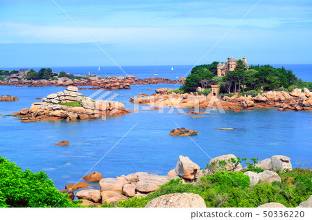 Atlantic Pink Granite Coast by Tregastes, France Atlantic Pink Granite Coast by Tregastes, France 50336220