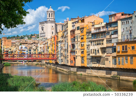 Cityscape of Girona, Catalonia, Spain 50336239