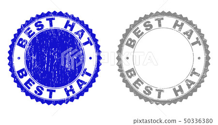 Textured BEST HAT Scratched Stamp Seals Textured BEST HAT Scratched Stamp Seals 50336380