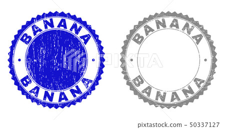 Textured BANANA Scratched Stamps Textured BANANA Scratched Stamps 50337127