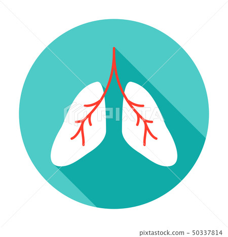 Lungs Circle Icon Lungs Circle Icon 50337814